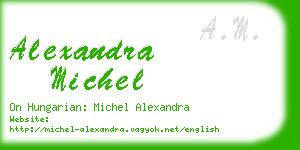 alexandra michel business card